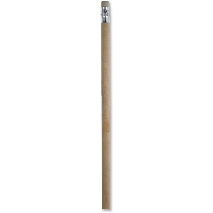 wood pencil with eraser